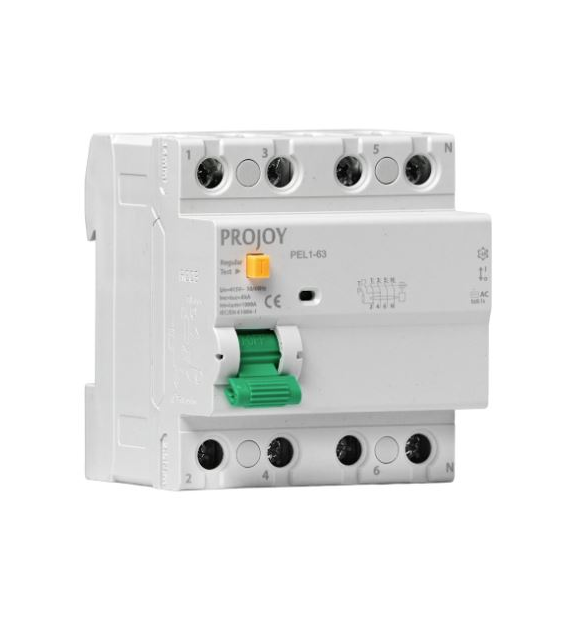 Projoy wył. różn., PEL1-63 25A 2P 100mA AC